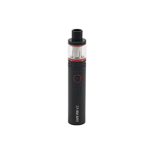 Smok Vape Pen V2 Kit con tanque de 3 ml Batería incorporada de 1600 mAh Dispositivo de vapor de 60 W 0.15ohm Vape Pen Bobina de malla 0.6ohm Bobinas de CC Sin nicotina Negro