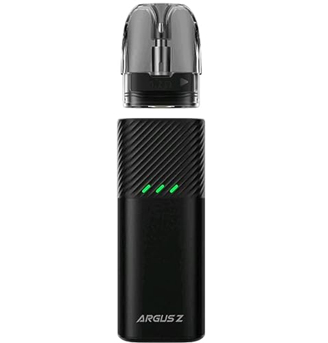 VOO-POO Argus Z Kit 900 mAh Batería Vape con 2ml 0.7 ohmios Argus Pod Cartucho MTL Vape Sin nicotina (negro)