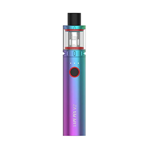 S-Mok VAPE PEN V2 Kit (7 colores) 60W 1600mAh Batería 2ml Tanque Mallado Bobinas de 0.15ohm, Kit de inicio Vaporizador Cigarrillo electrónico, Sin nicotina