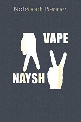 Notebook Planner Vape Naysh Rep The Vape Nation Two Fingers: Paycheck Budget ,To Do ,6x9 inch Notebook Planner ,Pocket ,Financial ,Cute - Over 100 Pages