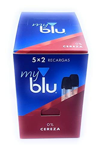 Recargas My Blu Cereza x10 uds - 0,0% NICOTINA - 1,5ml