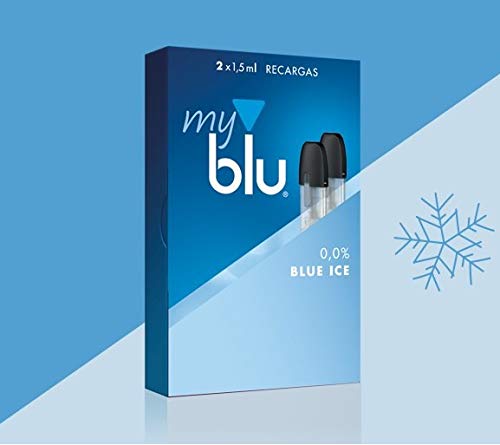 2 Recargas My Blu 0,0% Nicotina sabor BLUE ICE