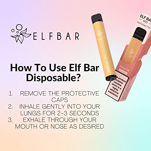 Elf Bar Vape Desechable, 600 Puffs, Zero Nicotine, Pack de 4, Blue Sour Frambuesa, Blue Raspberry Limon, CL, Sandía