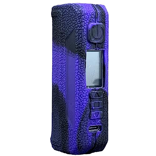 WratryParts Silicone Case Compatible with Lost Vape Thelema Solo Mod Kit | Protective, Durable Skin, Sleeve, Cover, Wrap, Gel, Case, Shield (Black Purple)