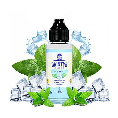 Daintys - Ice Mint - Eco Vape E-Liquid | 80ML | Sin Nicotina: 0MG | 50VG/50PG | E-Liquido para Cigarrillos Electronicos | Vaper | E Cigarette | E Shisha